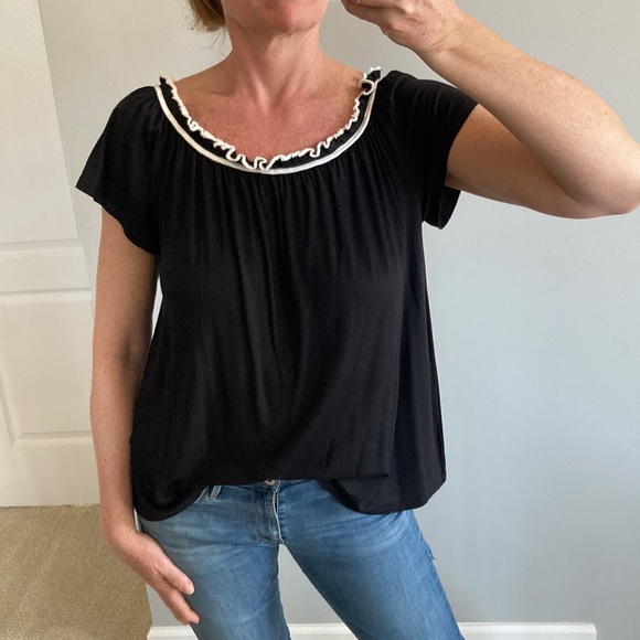 Black Off The Shoulder Top - Picture 2 of 11